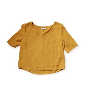 DEX CROP Top Mustard Top Shirt